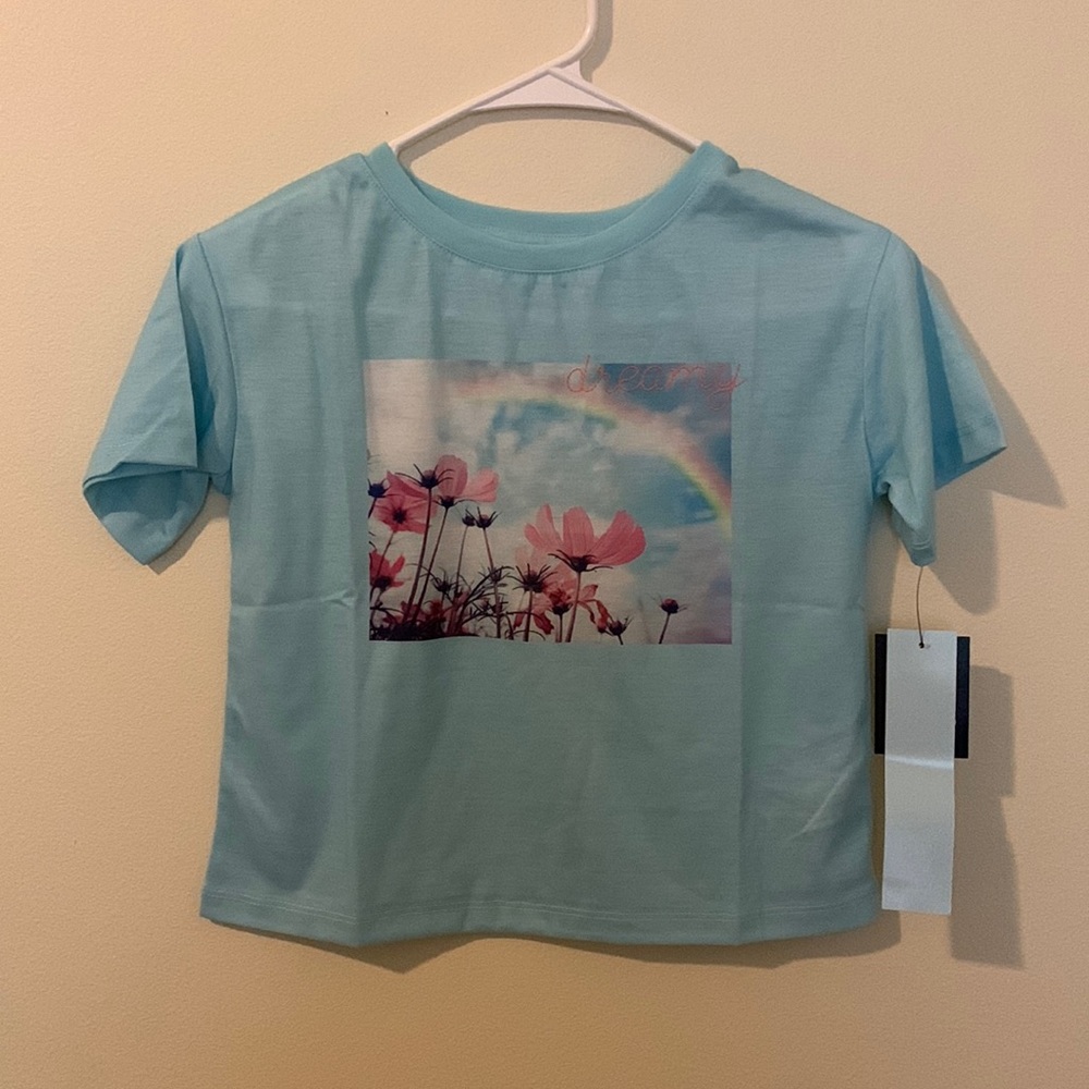 Girl’s Sleepwear Size Medium (7/8) Blue Pajama top “Dreamy”